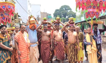 ମା ରୁଦ୍ରକାଳୀଙ୍କ ନୂତନ ମନ୍ଦିର ରତ୍ନ ଗର୍ଭ ପ୍ରତିଷ୍ଠା ନିମନ୍ତେ କଳସ ଯାତ୍ରା –