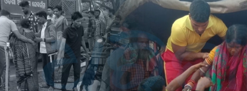 ଭାରସାମ୍ୟ ହରାଇ ଓଲଟିଲା ଅଟୋ, ୬ ଆହତ